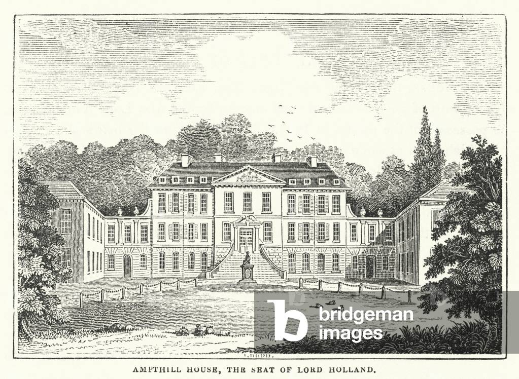 Ampthill House, the Seat of Lord Holland (engraving)