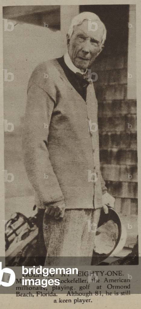 Golfing at eighty-one (b/w photo)