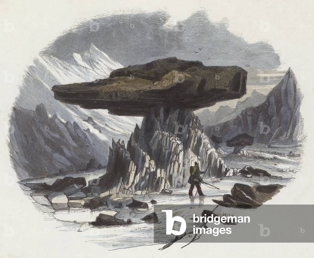 Glacier Tables (coloured engraving)