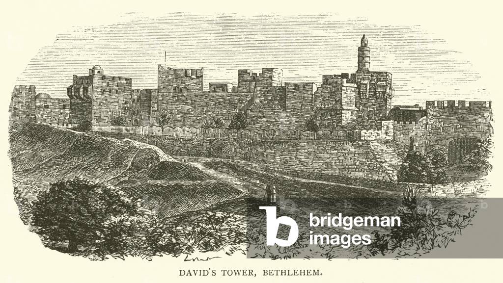 David's Tower, Bethlehem (engraving)