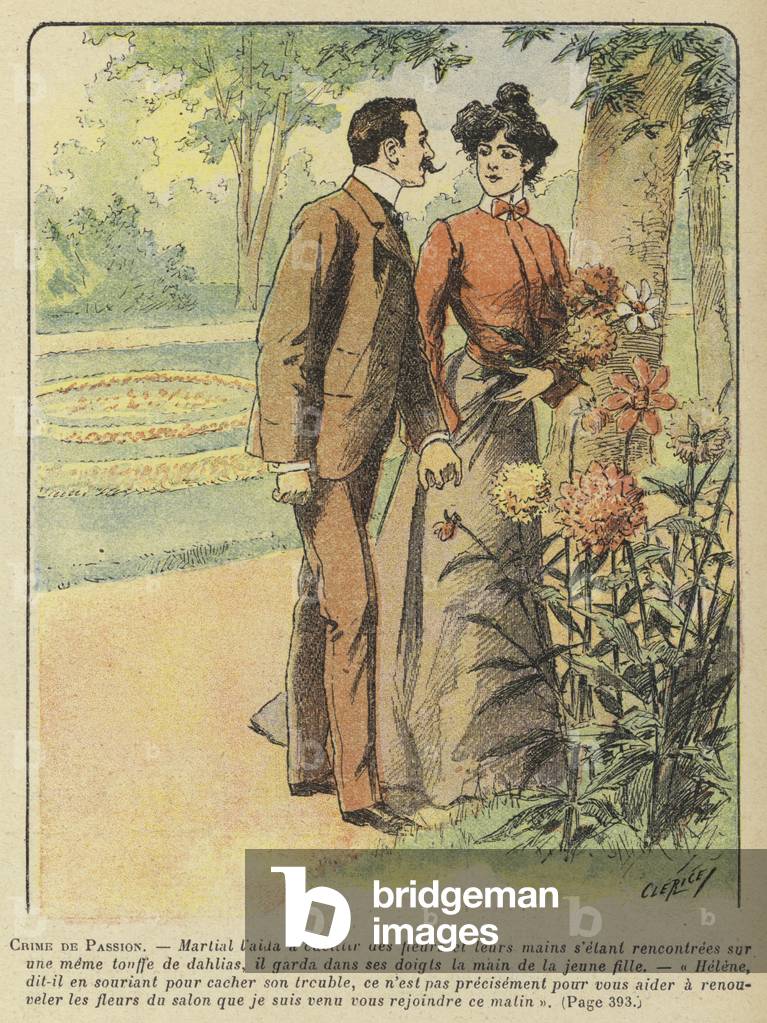 Crime de Passion by Jules Mary (colour litho)