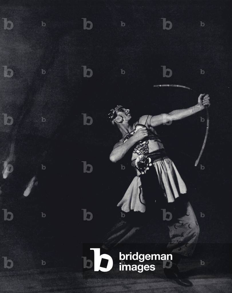 Russian Ballet: Frederick Franklin in Prince Igor (b/w photo)