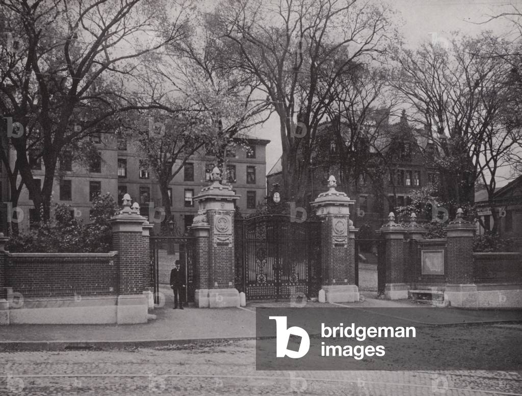 Providence, Rhode Island: Van Wickle Gate, Brown University (b/w photo)