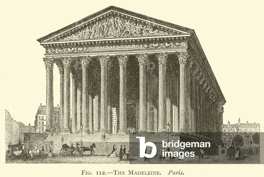 The Madeleine, Paris (engraving)