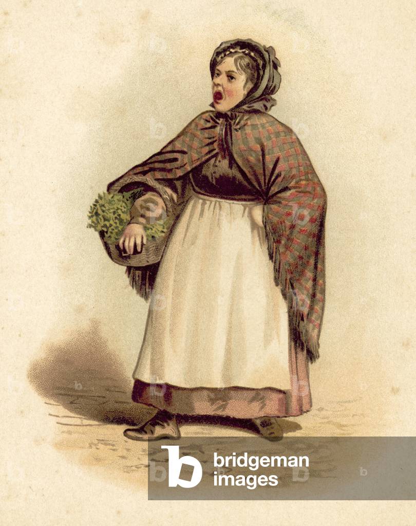 Salad Seller (chromolitho)