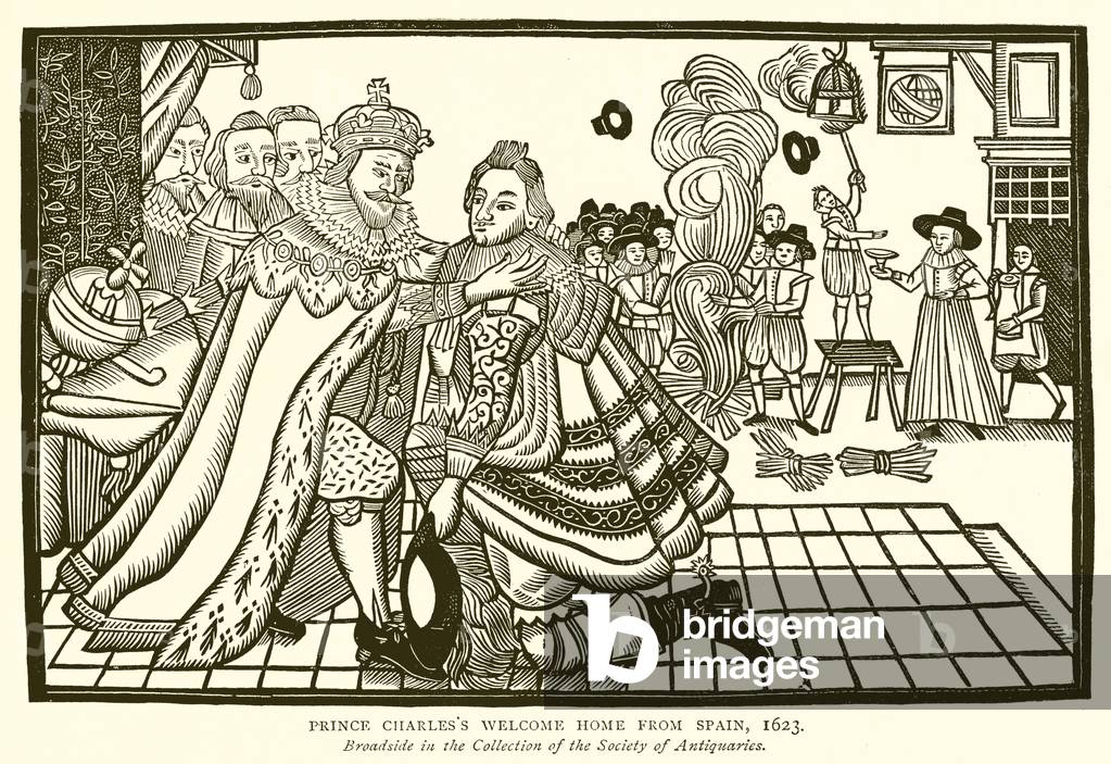 Prince Charles's Welcome Home from Spain, 1623 (engraving)