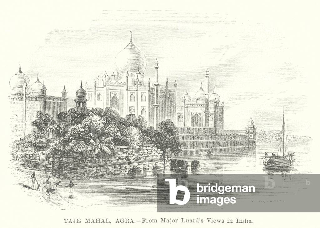 Taje Mahal, Agra (engraving)