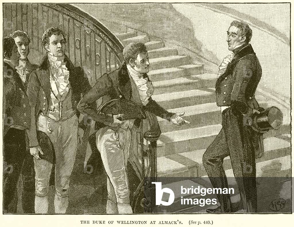 The Duke of Wellington at Almack's (engraving)