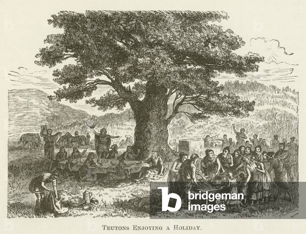 Teutons Enjoying a Holiday (engraving)