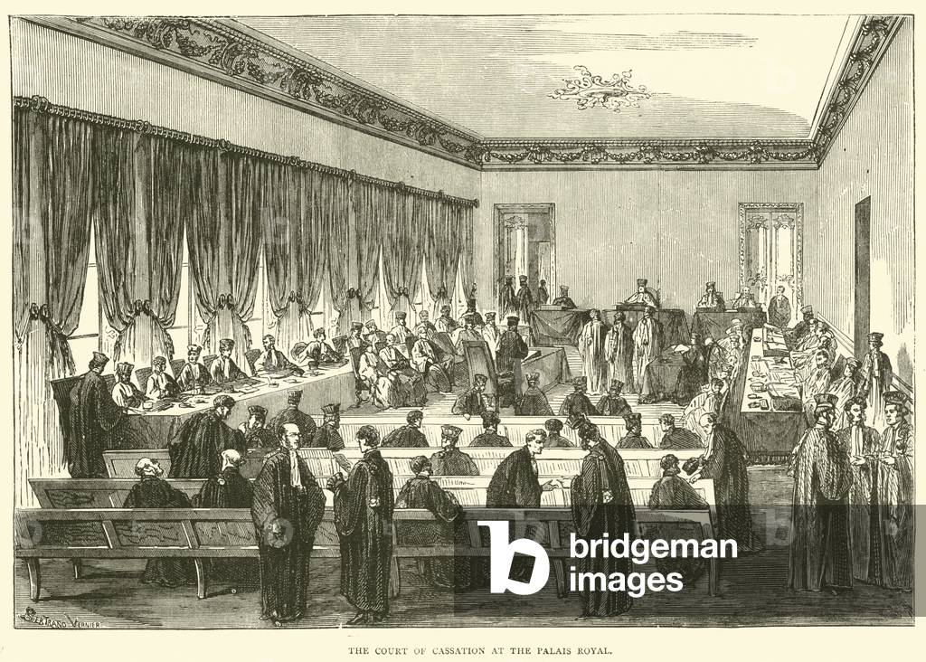 The Court of Cassation at the Palais Royal, May 1871 (engraving)