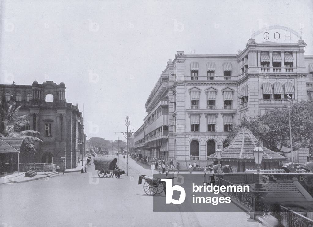 The First Scene on Landing, the Grand Oriental Hotel (b/w photo)