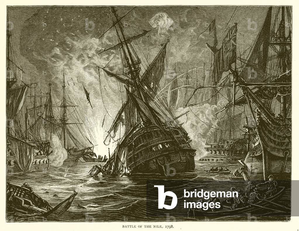 Battle of the Nile, 1798 (engraving)