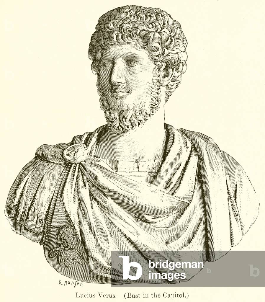 Lucius Verus. (Bust in the Capitol) (engraving)