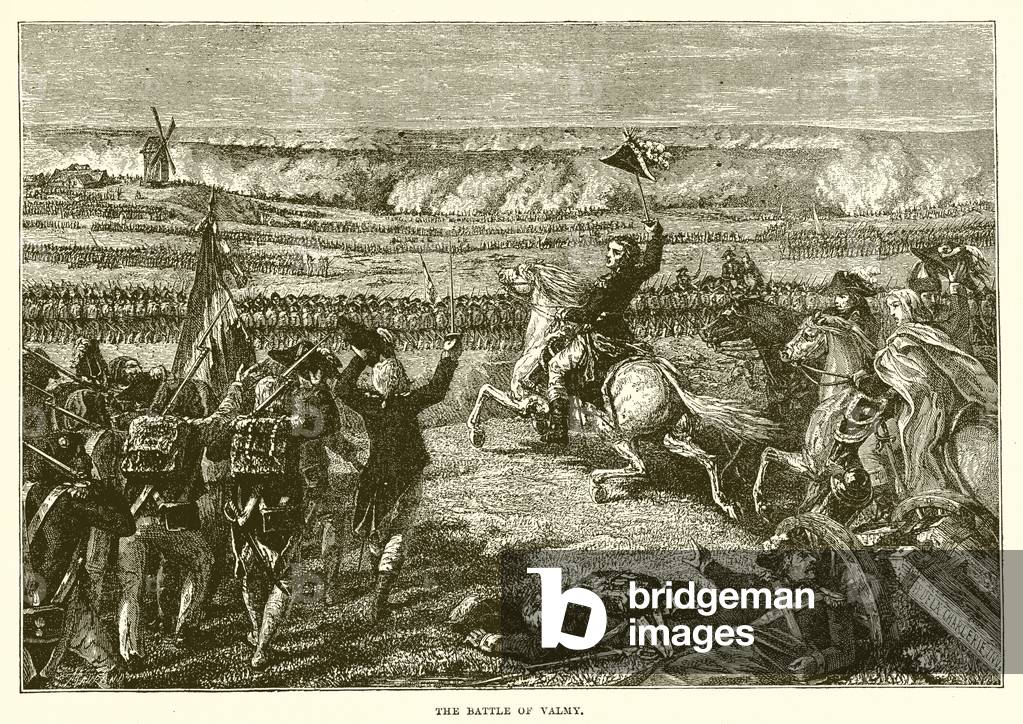 The battle of Valmy (engraving)