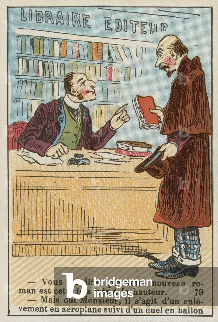 Literary cartoon (chromolitho)