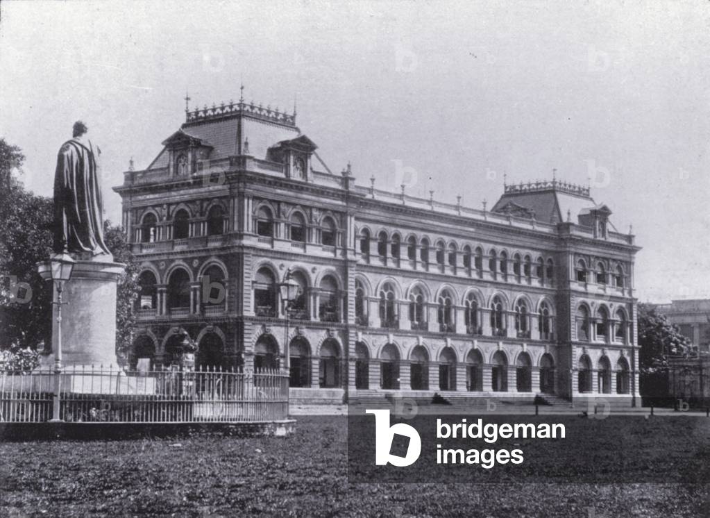 Calcutta: Treasury Buildings (b/w photo)
