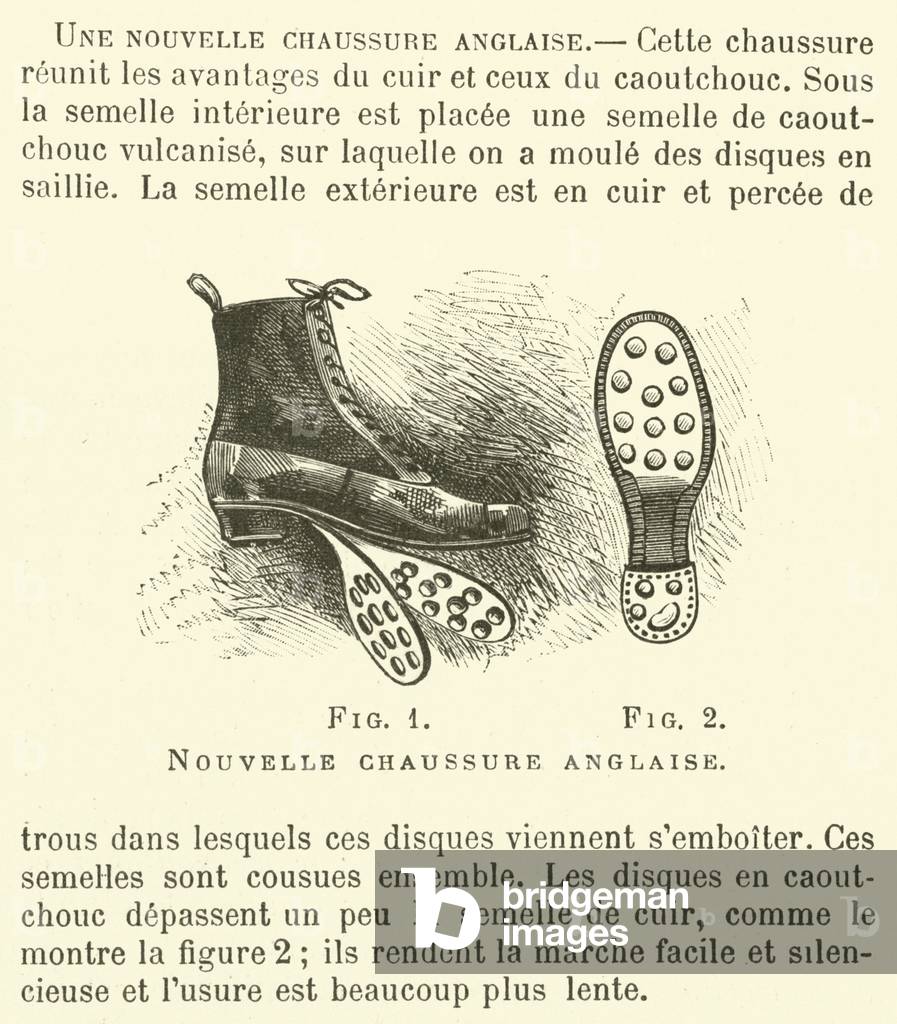 Nouvelle chaussure anglaise (engraving)