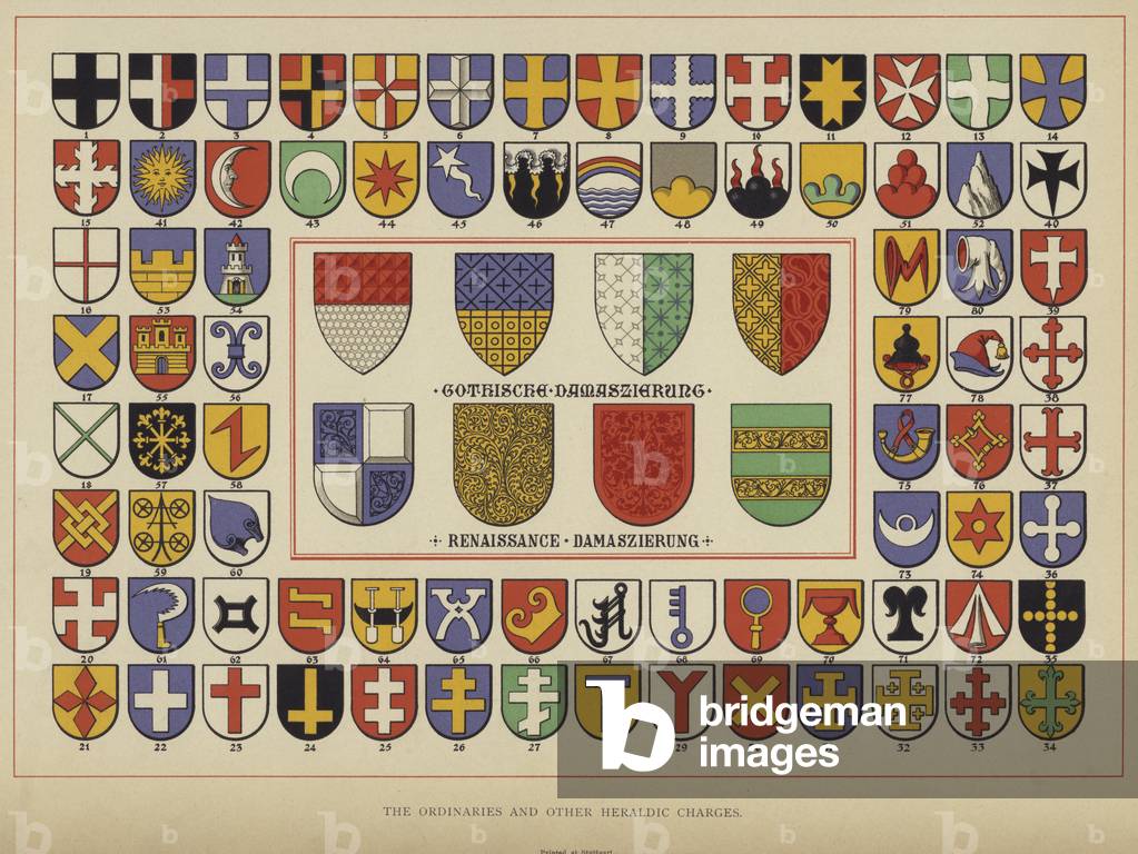 The Ordinaries and other Heraldic Charges (colour litho)
