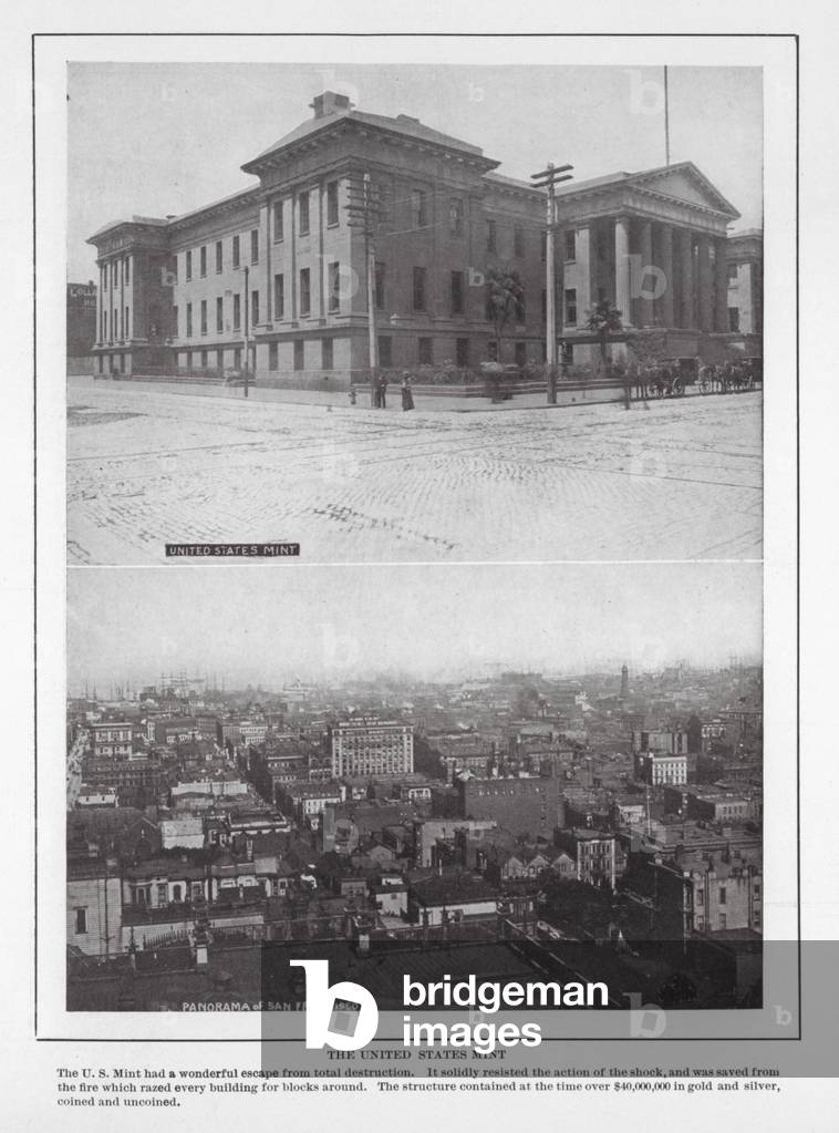 San Francisco: The United States Mint (b/w photo)