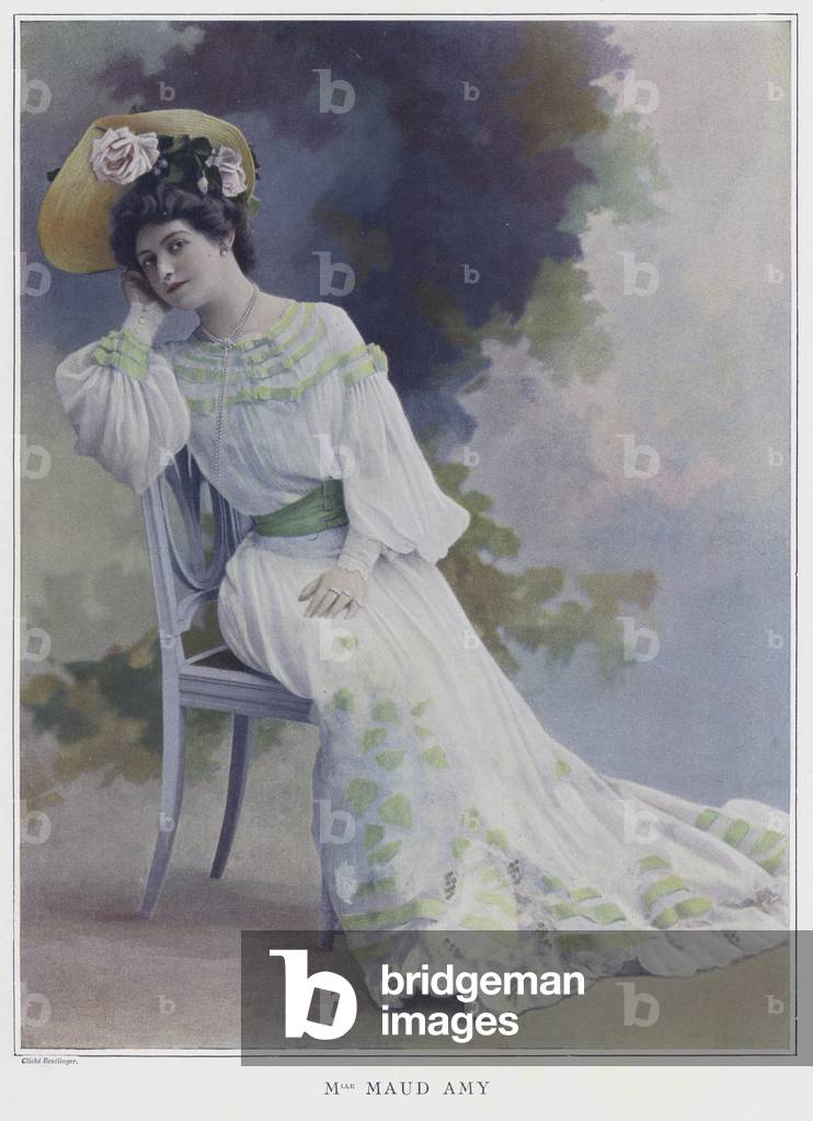 Maud Amy, French actress (coloured photo)