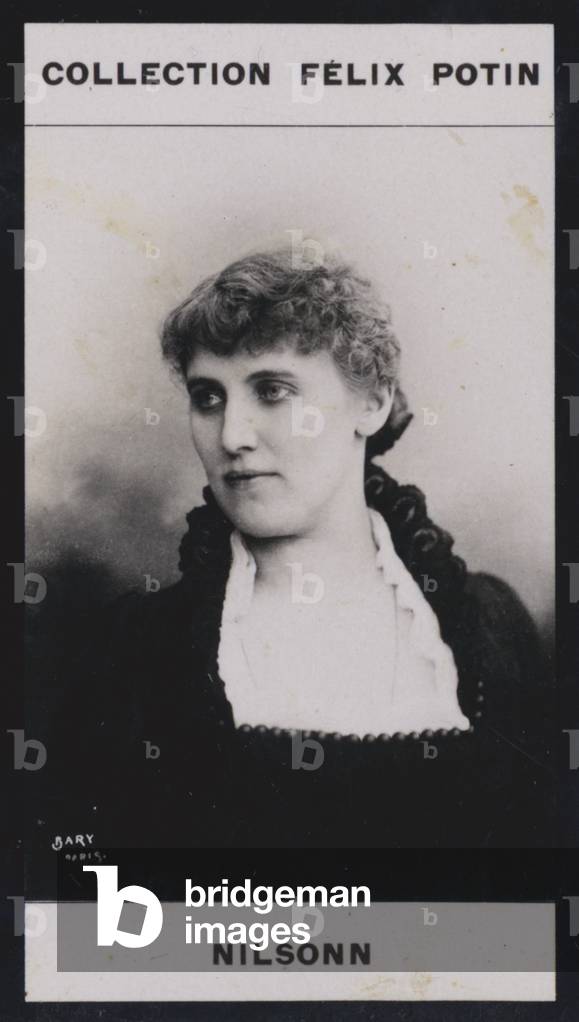 Madame Christine Nilssonn (1843) (b/w photo)