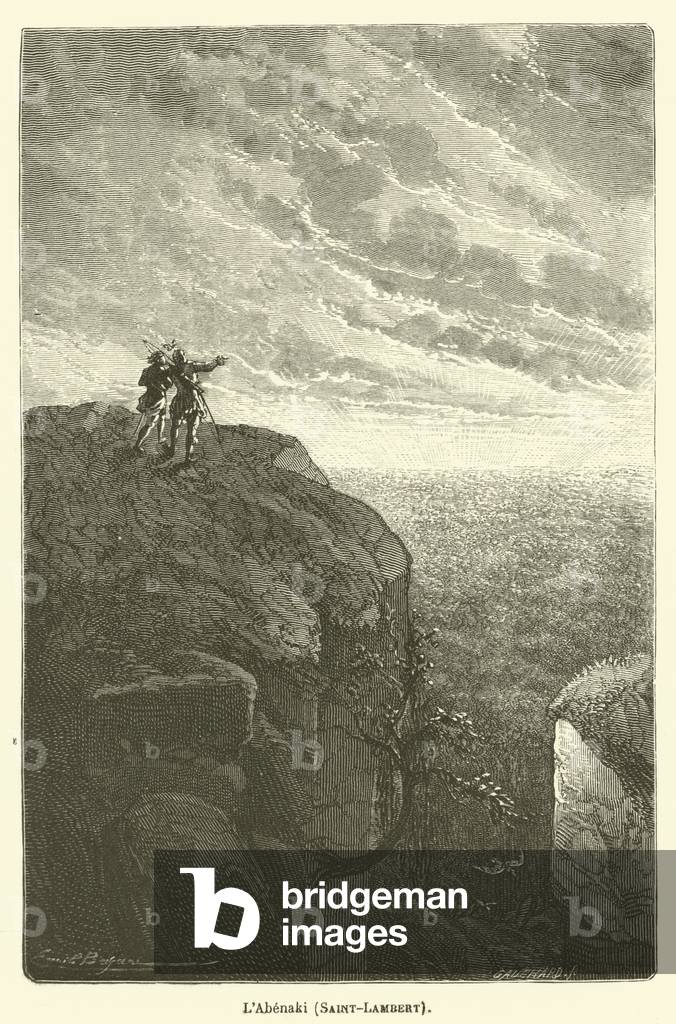 L'Abenaki, Saint-Lambert (engraving)