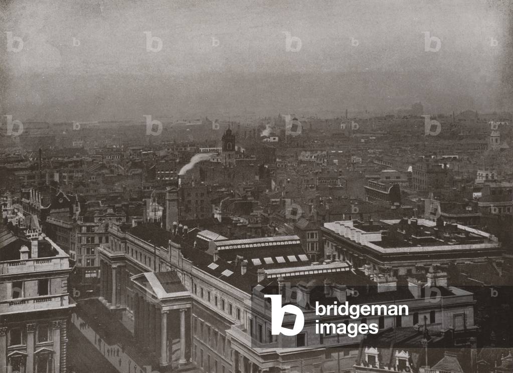 View from the Golden Gallery, St Paul's, looking North-East (b/w photo)