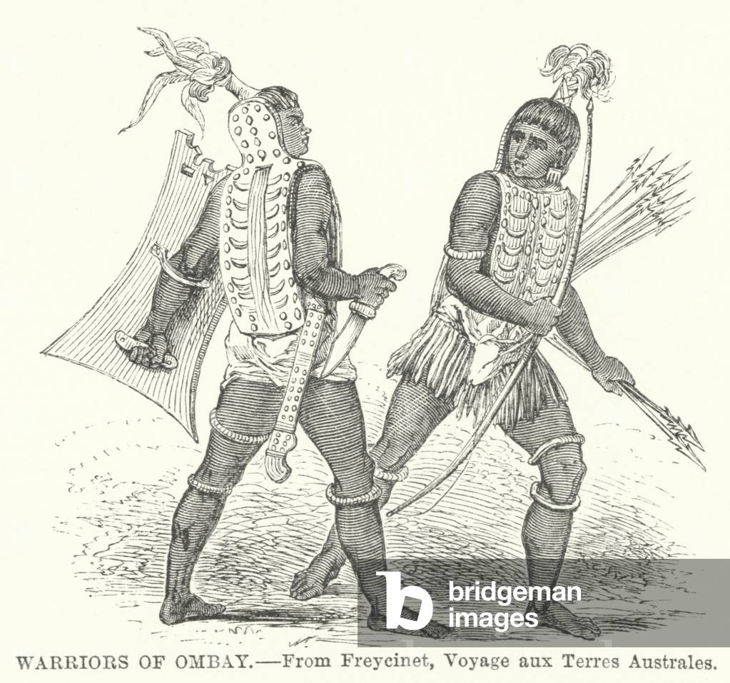 Warriors of Ombay (engraving)