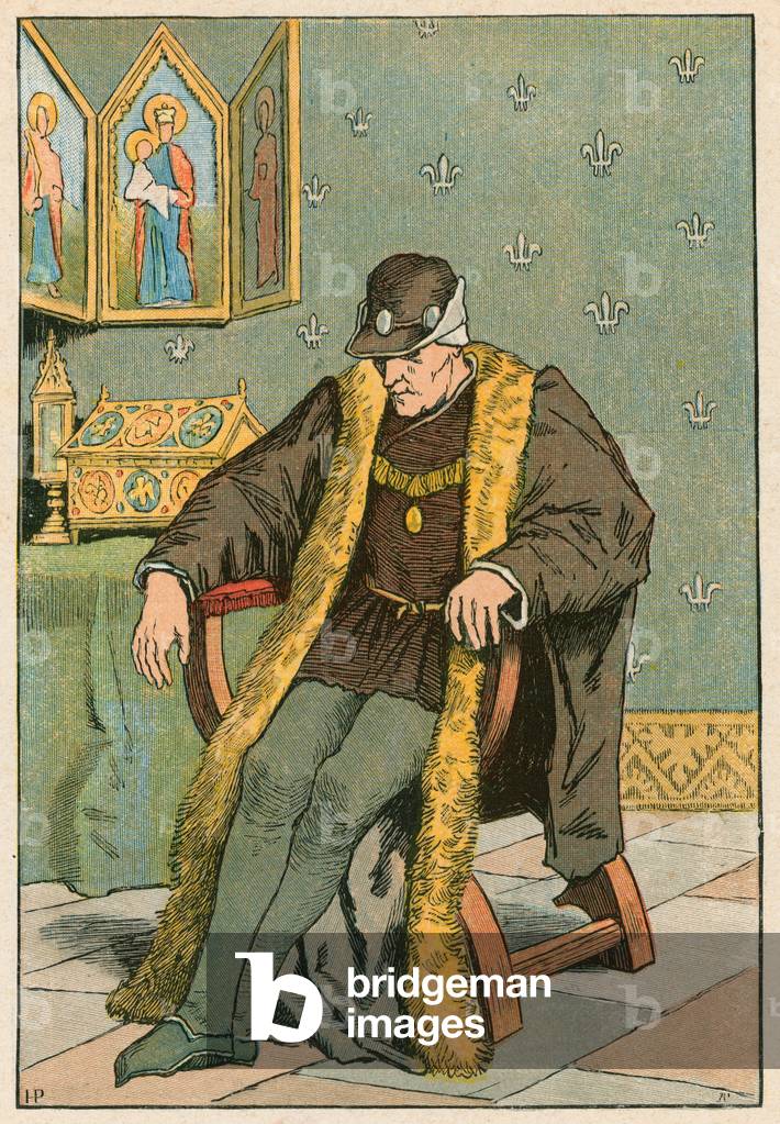 Louis XI (colour litho)