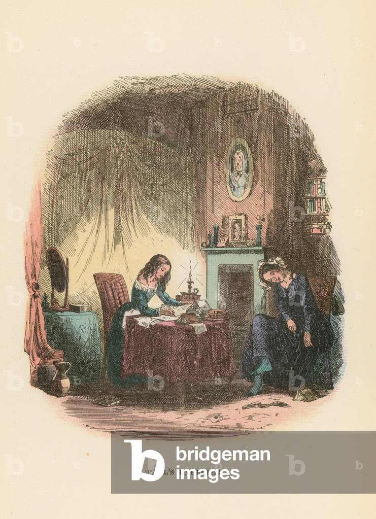 Illustration for Dombey and Son (colour litho)