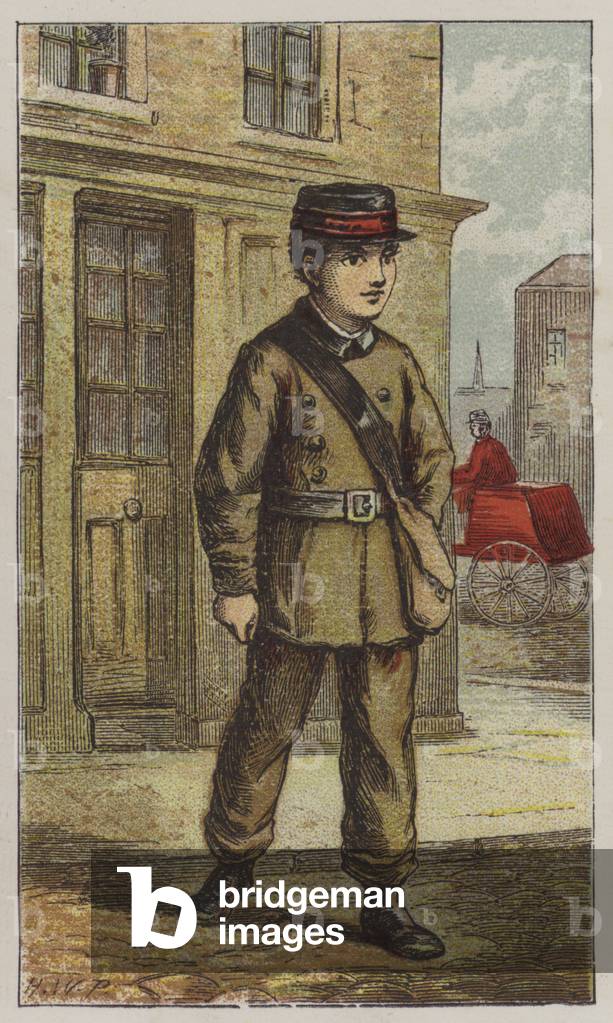 Telegraph Boy (colour litho)