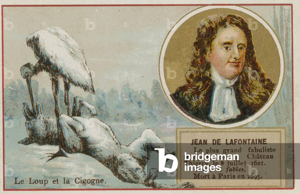 The Wolf and the Stork (chromolitho)