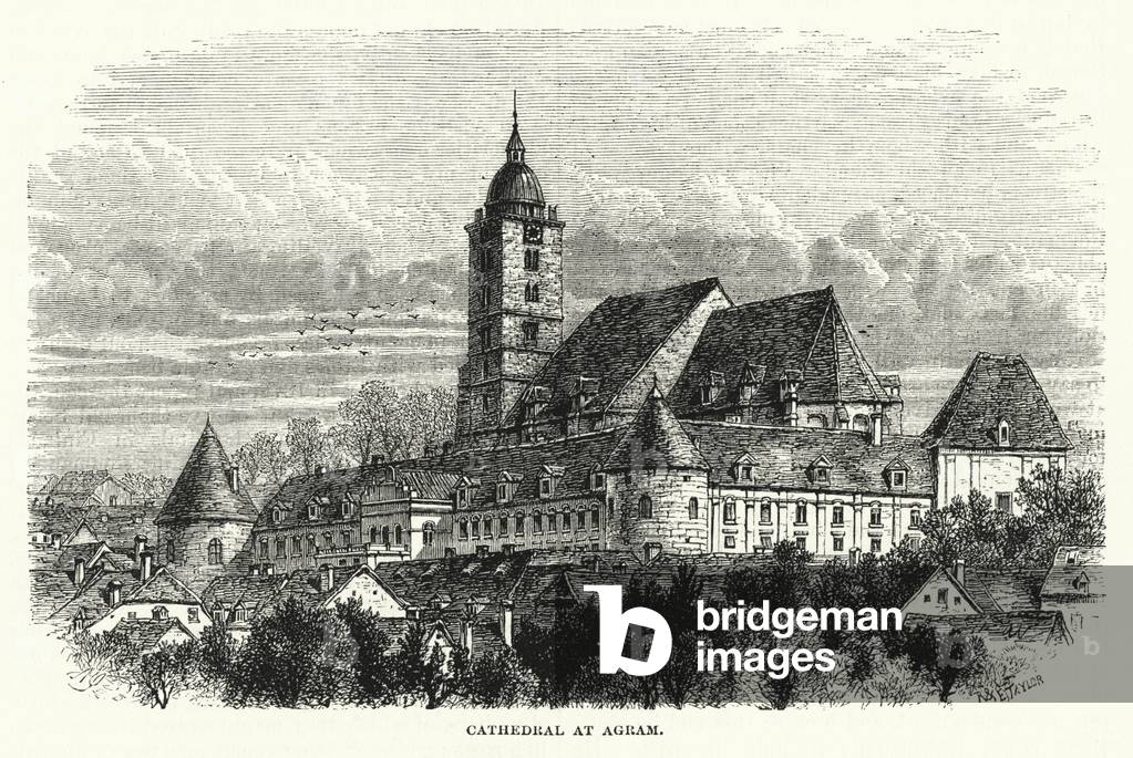 Cathedral at Agram (engraving)