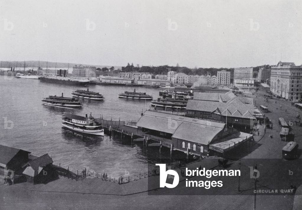 Sydney, NSW: Circular Quay (b/w photo)
