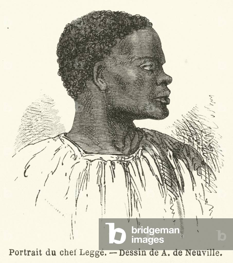 Portrait du chef Legge (engraving)