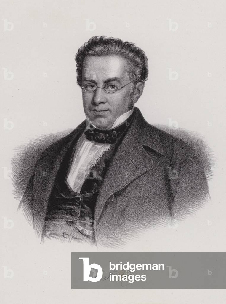 Johann Jakob Hess, Swiss jurist and politician (engraving)