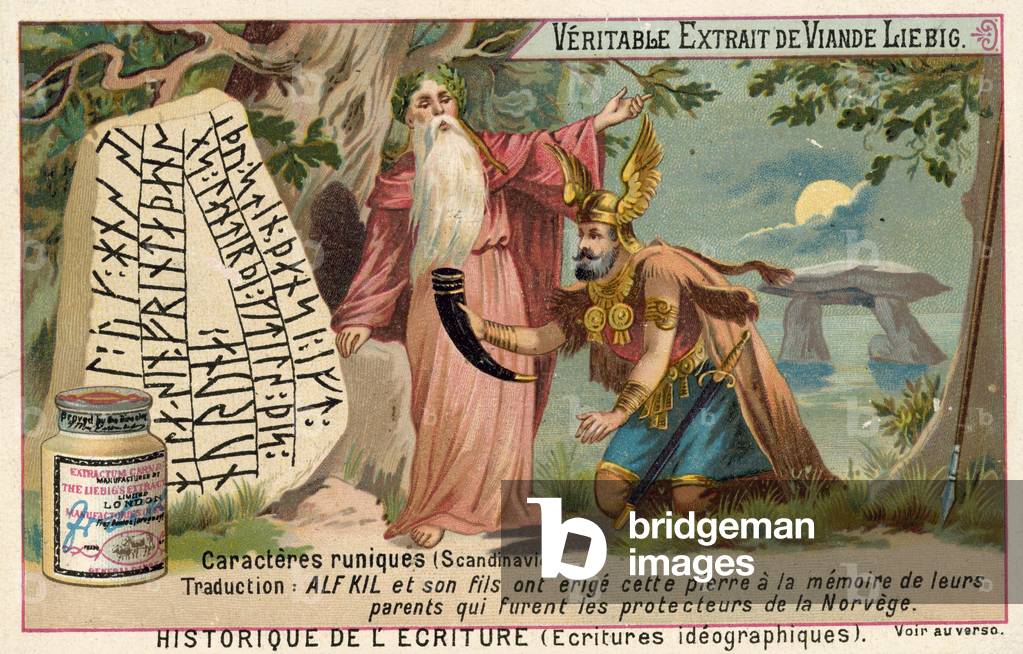 Scandinavian runes (chromolitho)