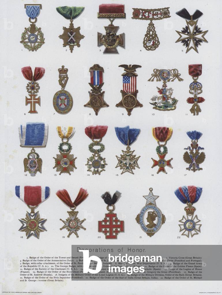 Decorations of Honor (colour litho)