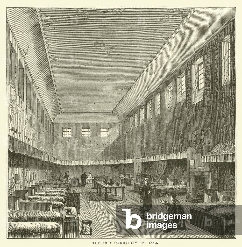 The Old Dormitory in 1840 (engraving)