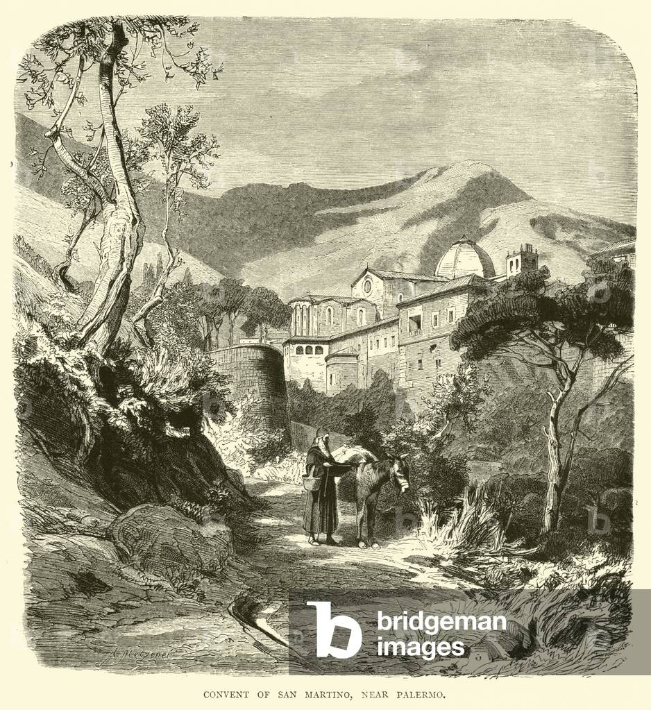 Convent of San Martino, near Palermo (engraving)