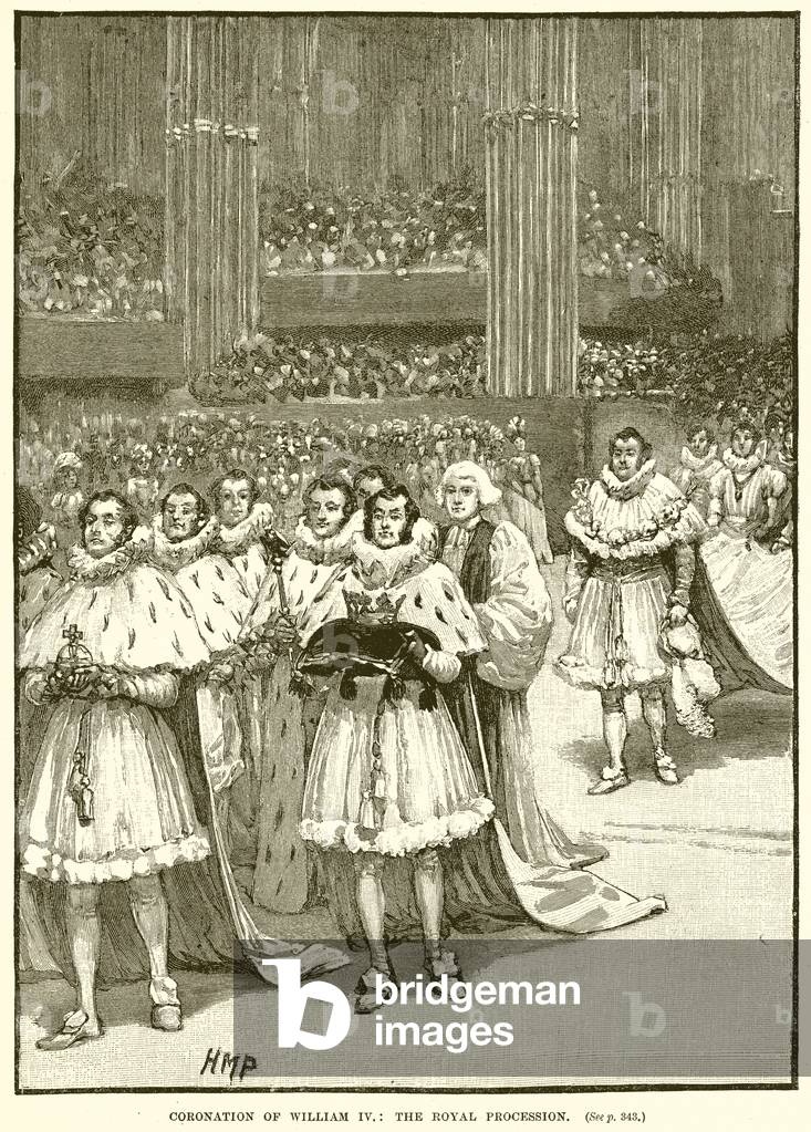 Coronation of William IV: The Royal Procession (engraving)