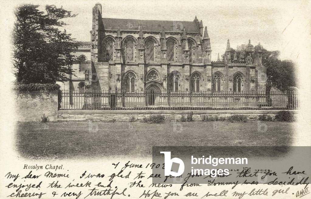Rosslyn Chapel (b/w photo)