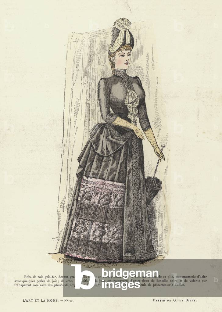 French fashion plate, 1885-86 (colour litho)