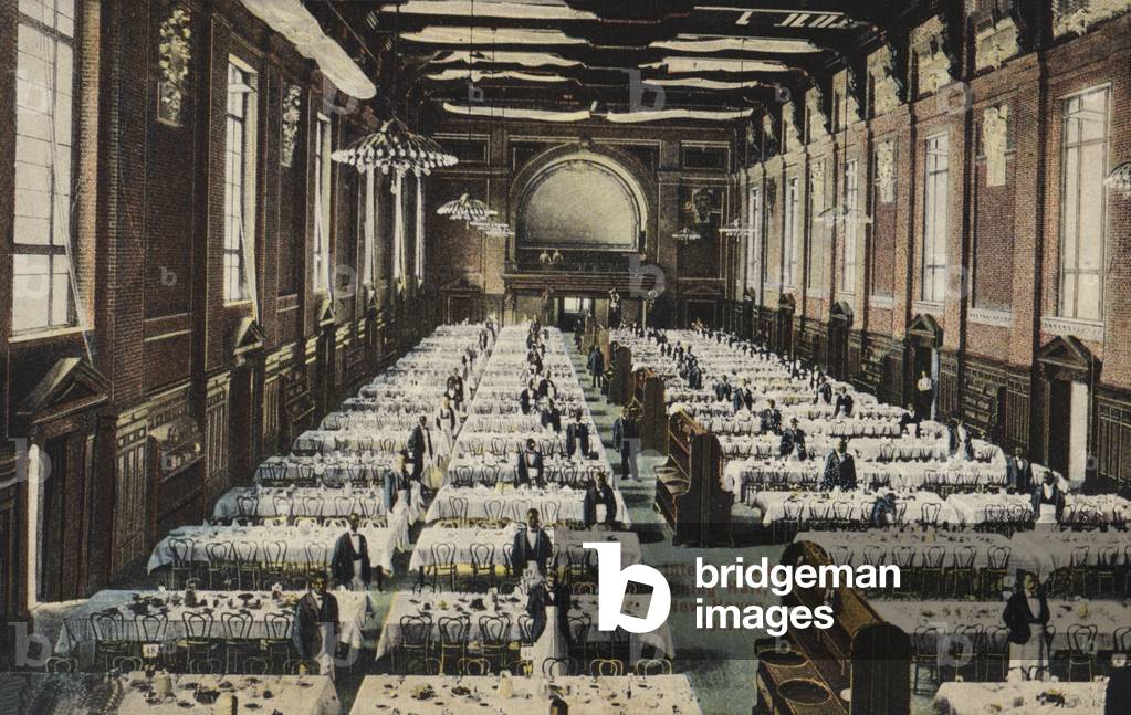 Interior, Yale, Dining Hall, New Haven, Connecticut (photo)