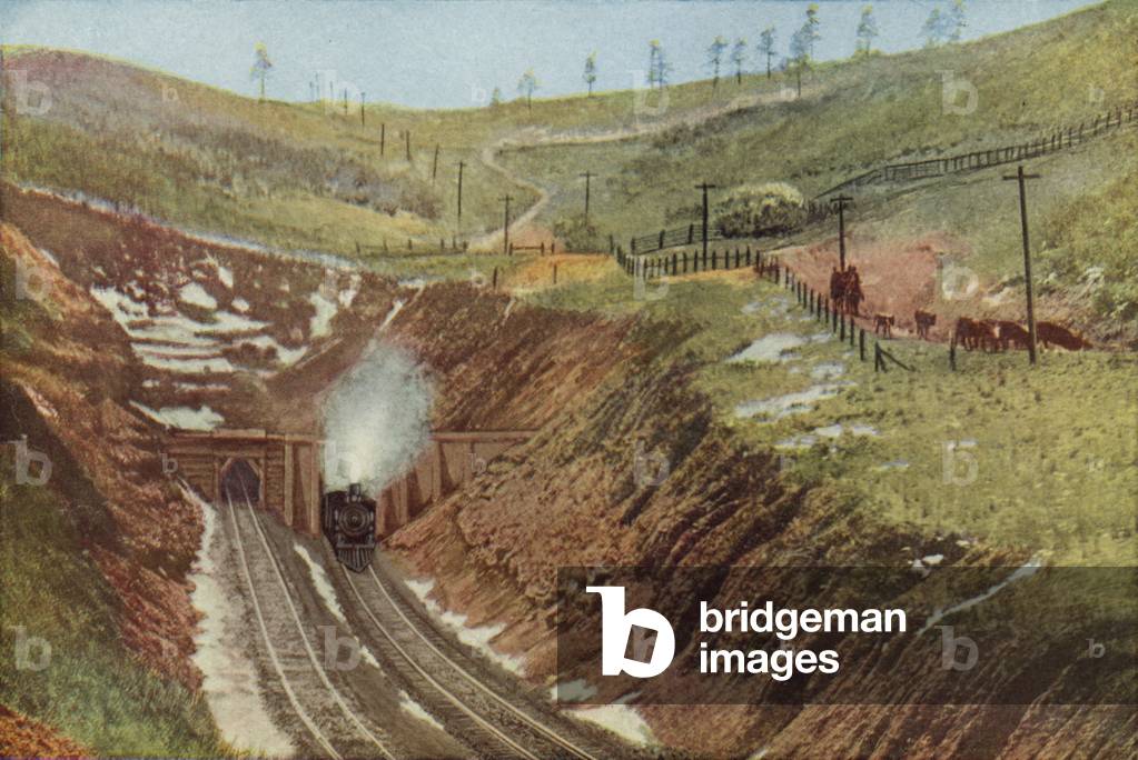 Raton Tunnel, Highest Point on the Santa Fe (coloured photo)
