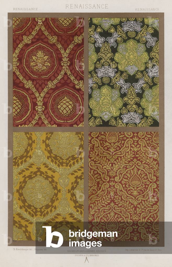 L'Ornement Des Tissus: Renaissance (colour litho)