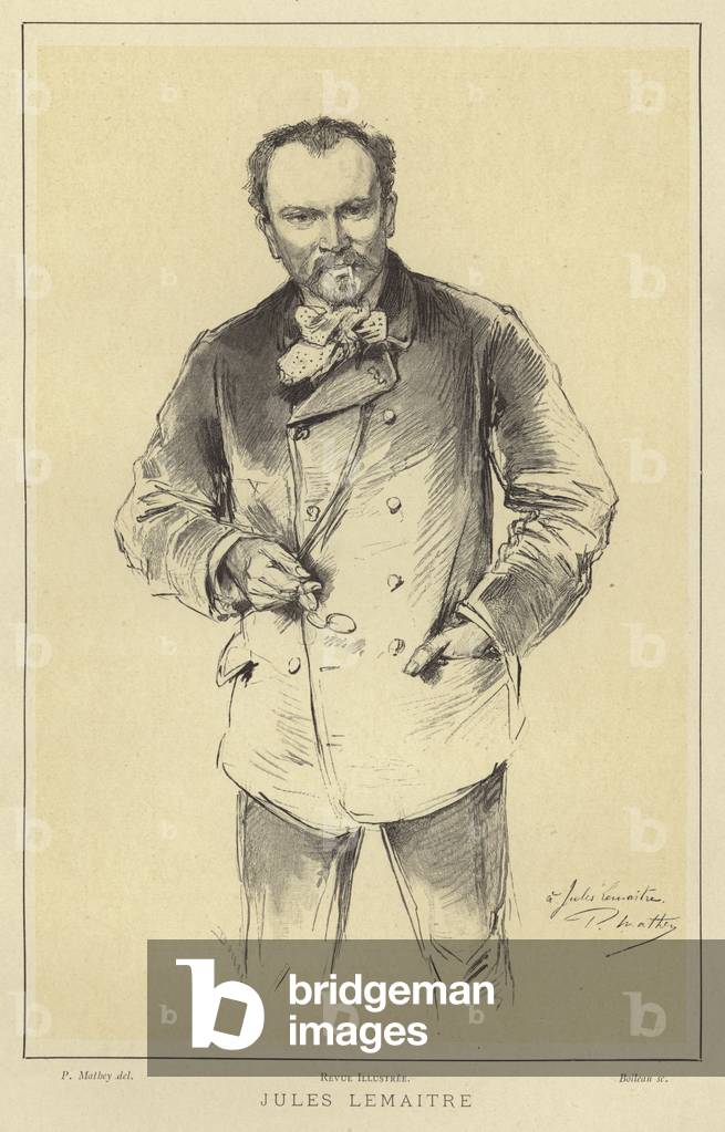 Jules Lemaitre, French critic and dramatist (engraving)