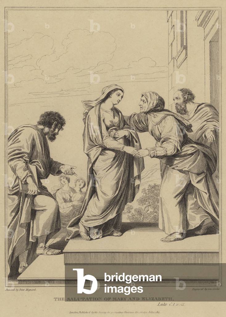 The Salutation of Mary and Elizabeth, Luke (engraving)