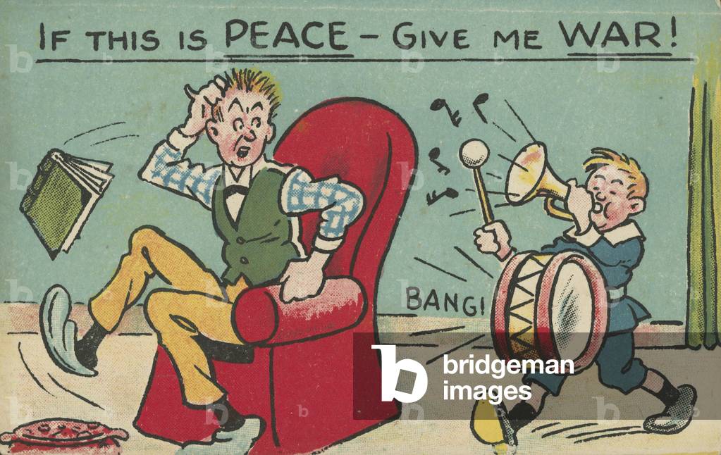 If this is PEACE - Give me war (colour litho)