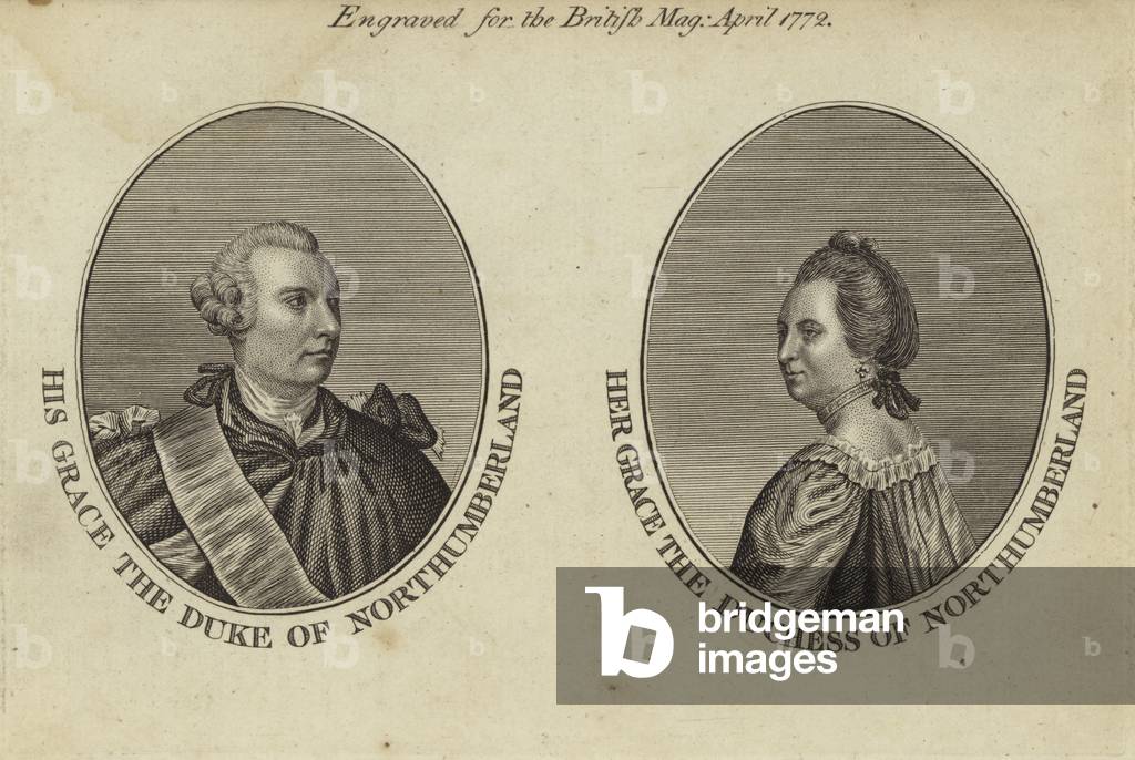 His Grace the Duke of Northumberland and Her Grace the Duchess of Northumberland (engraving)